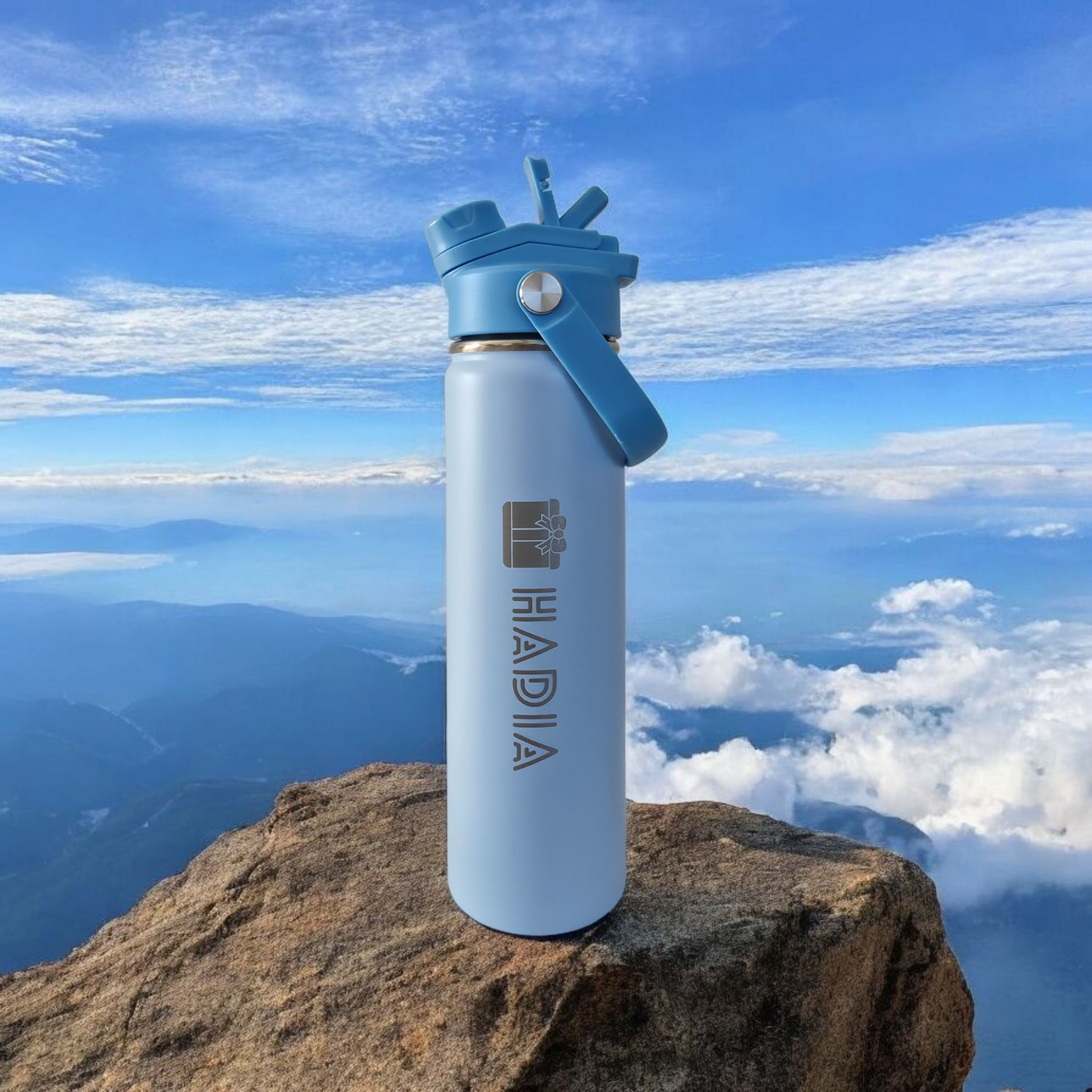 Two-in-One Flip & Sip 22 oz Double Wall Insulated Stainless Steel Water Bottle Hadia Online Shopping