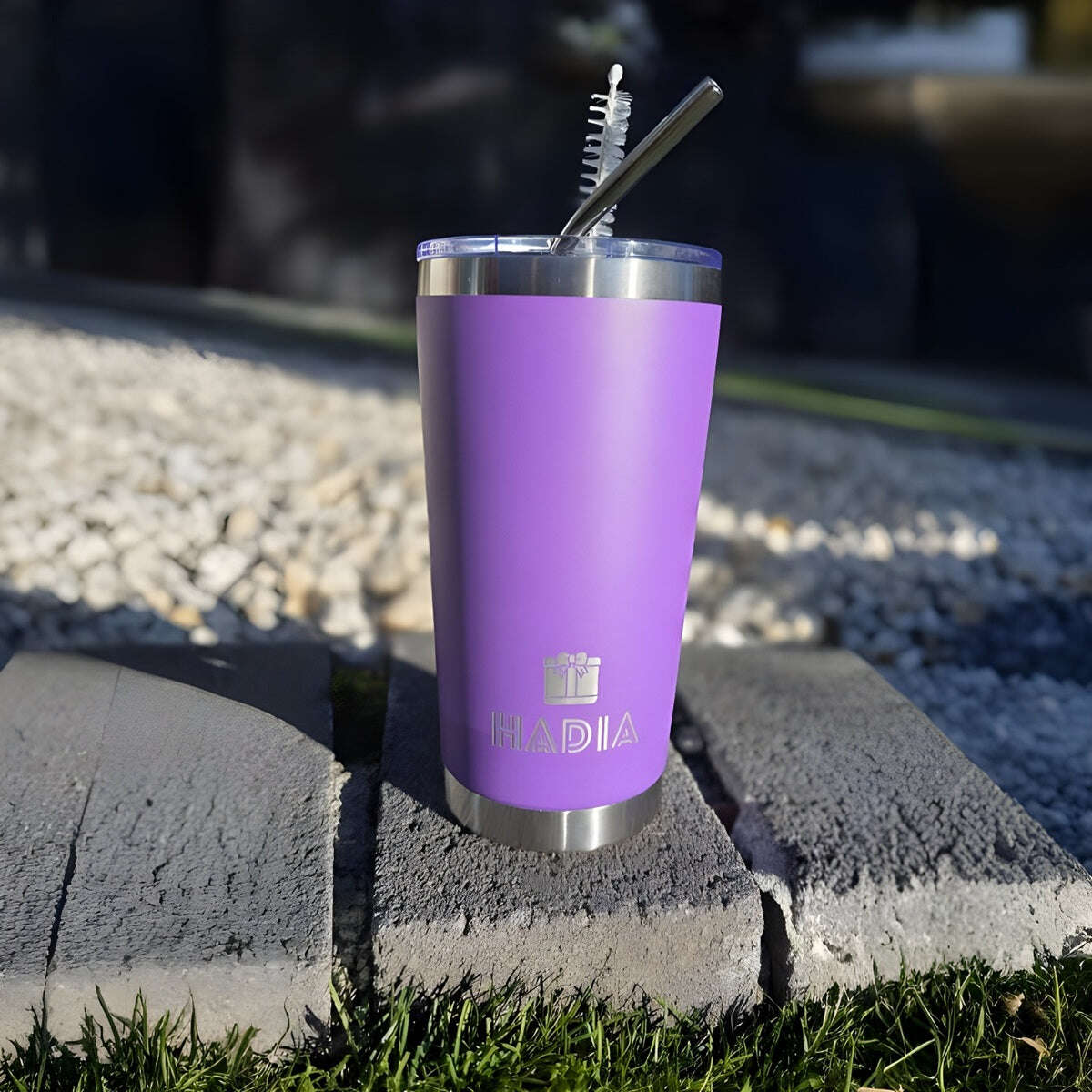 Purple/lilac haze/lavender 20oz vacuum coffee tumbler – Hadia