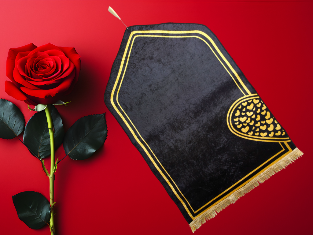 Foldable and Washable shiny Ice Velvet Muslim couple prayer mats – Australia