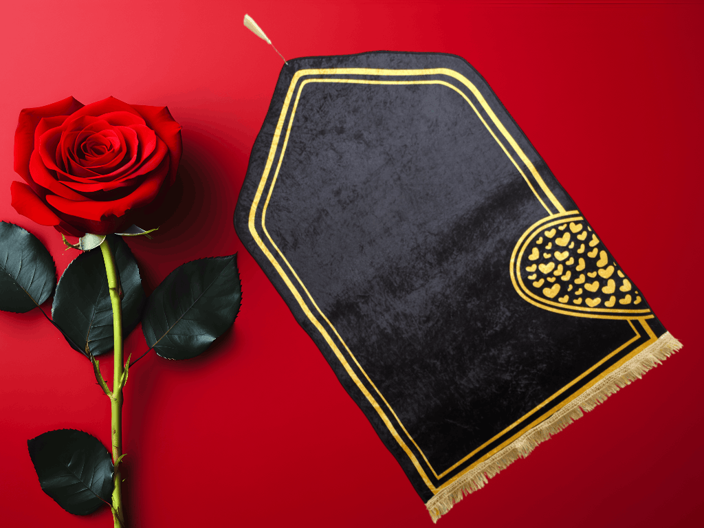 Foldable and Washable shiny Ice Velvet Muslim couple prayer mats – Australia