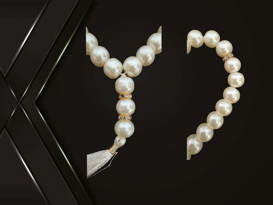 White Pearl Tasbih 33 beads luxuriose and shiny