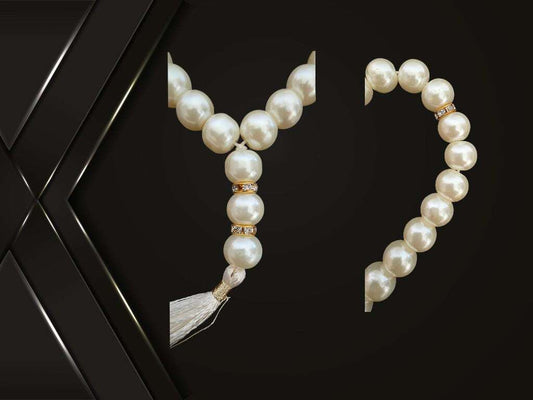 White Pearl Tasbih 33 beads luxuriose and shiny