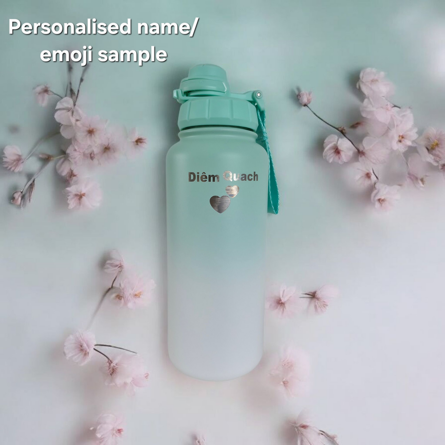 Personalised Wave Crest and Sea & Sky – 22 oz/650 ml Double Wall Vacuum Insulated Stainless Steel Water Bottle