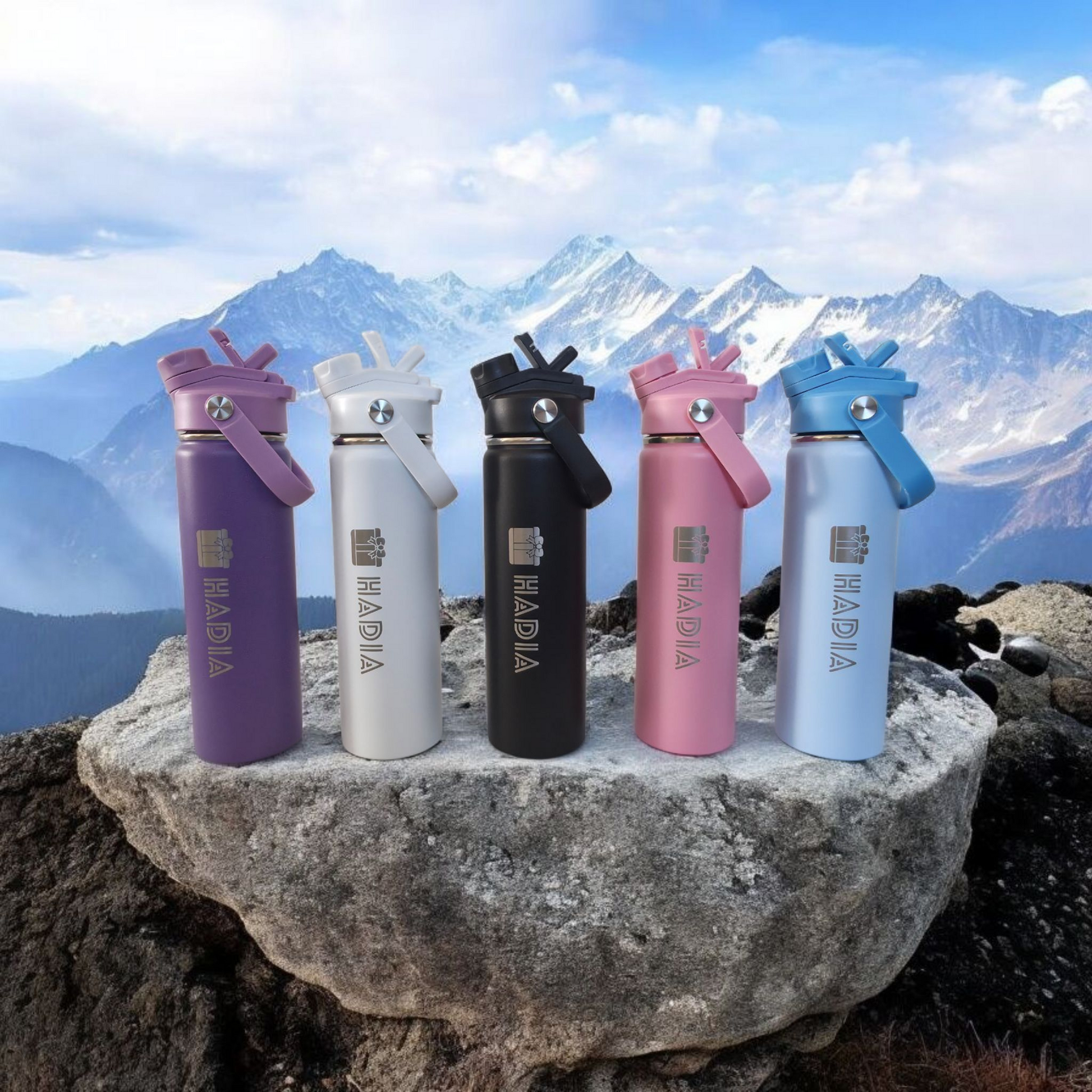 Two-in-One Flip & Sip 22 oz Double Wall Insulated Stainless Steel Water Bottle Hadia Online Shopping