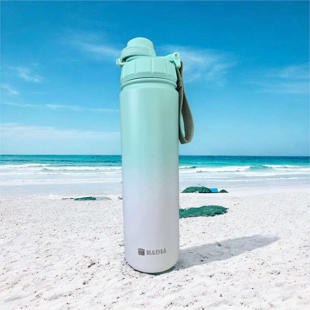 Wave Crest and Sea & Sky – 22 oz/650 ml Double Wall Vacuum Insulated Stainless Steel Water Bottle Hadia Online Shopping