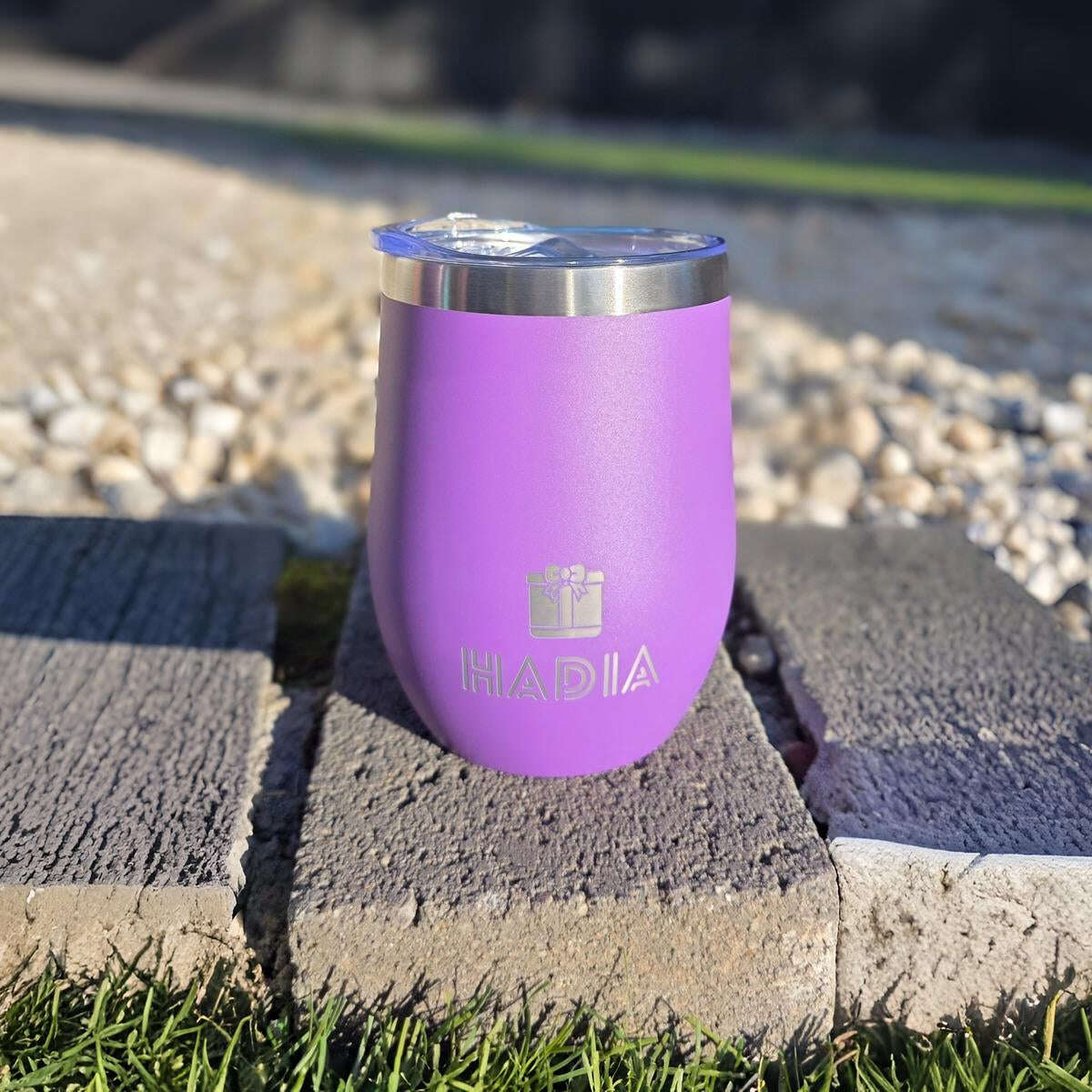 12oz insulated stainless steel coffee mug in Lilac Haze/Lavender/Purple – Hadia